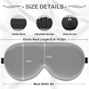 iRboWou Sleep Mask Eye Mask 2 Pack (Gray)