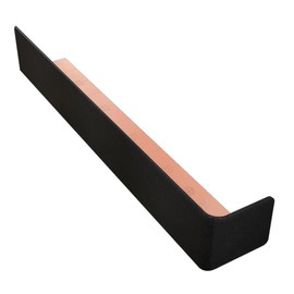300mm Black Woodgrain Fascia Corner