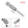 sourcing map 5 Pcs 3mm Slotted Tip Magnetic Flat Head