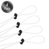 Oumers Bungee Goggle Strap Kit(4-Pack), Adjustable Replacement Swimming Goggle Straps