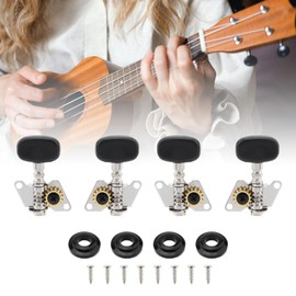 MuzcYM Ukulele Tuning Pegs, 2L2R Classical Style Ukulele Tuning Pegs Machine Heads Tuners for Ukulele 4 String Guitar Bass