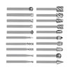 20Pcs Rotary File Burr Grinding Bit High Speed Steel Tool