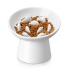 vancasso Ceramic Slow Feeder Cat Bowl, 6.25 Inch Elevated Cat