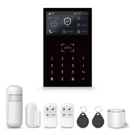 WiFi Home Security Alarm System, 4G GSM DIY Alarm Systems, No Monthly Fee, Door/Window Sensors, for the Safety of Elderly and Children (8 Pack)