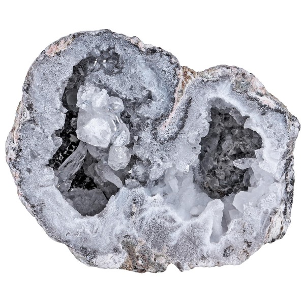 mookaitedecor Natural Agate Geode Druze Crystal, Irregular Quartz Crystal Druze