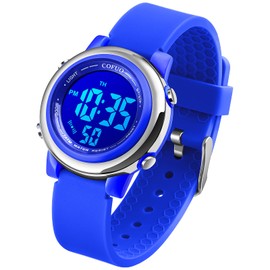 Kids Digital Sport Waterproof Watch for Girls Boys, Kid Sports Outdoor LED Electrical Watches with Luminous Alarm Stopwatch Child Wristwatch 3-12 Years