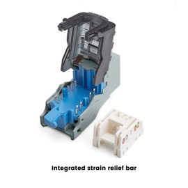 trueCABLE Cat6A Toolless Keystone Jack, Unshielded (UTP), PoE++ (4PPoE) 100W, UL Listed, ETL Verified, ANSI/TIA Certified, Modular RJ45 Female, Gray, 6 Pack