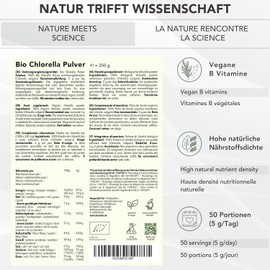 Bionutra Pyreno Organic Chlorella (Chlorella Idosa), Pulverform, No Additives, Rückstandskontrolliert from Controlled Organic Wash 250g