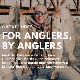 Matrix Shad GoldenEye Jig Head Fishing Hooks for Redfish, Speckled Trout, Flounder, Crappie and Bass - Bull's Eye 3/8 Ounce - 5 Count Bag (Pack of 1)