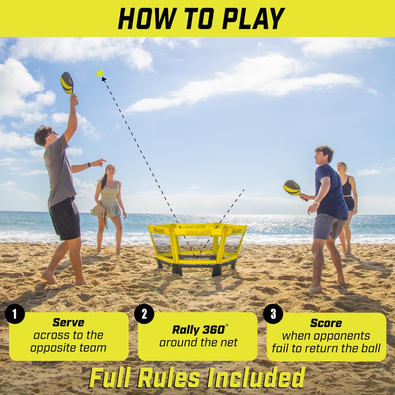 GoSports Pickle 360 Game Set - Pickleball Without a Court