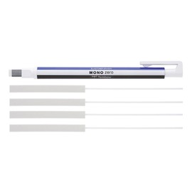 Tombow Mono Zero precision eraser and refill Mono Zero + 2x Refill White