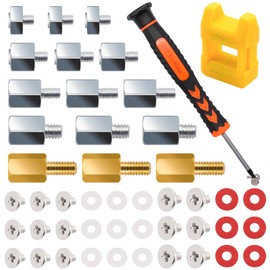 Bemaka M.2 SSD Mounting Screws Kit, M.2 Motherboard Standoffs and Screws, M.2 NVMe Screw with Magnetic Screwdriver for Laptop Computer DIY & Repair