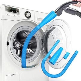 Kit de limpiador de ventilación para secadora, cepillo de pelusa para secadora, accesorio de manguera de vacío, cepillo eliminador de pelusas, lavadora y manguera de vacío de ventilación para limpieza (1B piezas)