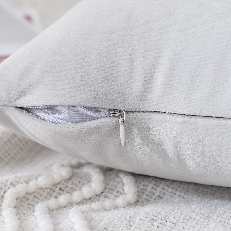 MIULEE Set of 2 Velvet Cushion Covers, Cushion Case, Decorative
