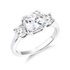 Sterling Silver 3.00ct MEGHAN MARKLE 3 Stone Engagement Ring size