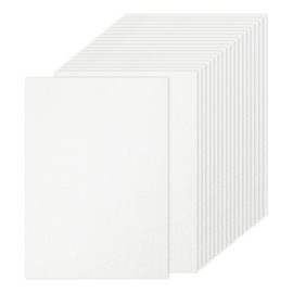 PATIKIL 40 Sheets White Glitter Card Paper, A4 (8.3 x 11.7 Inch) 250 gsm Premium Sparkling Paper Craft Card for Scrapbook Card Making DIY Art Projects Wedding Party