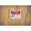 Property Security Warning Sign, Armed Owner Notice, 2nd Amendment Handgun