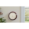 3 in 1 Cherry Round Wood Weather Station 9 Inch