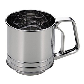Pearl Metal Rafine D-6192 Stainless Steel Automatic Powder Sifter, M, [Made in Japan]