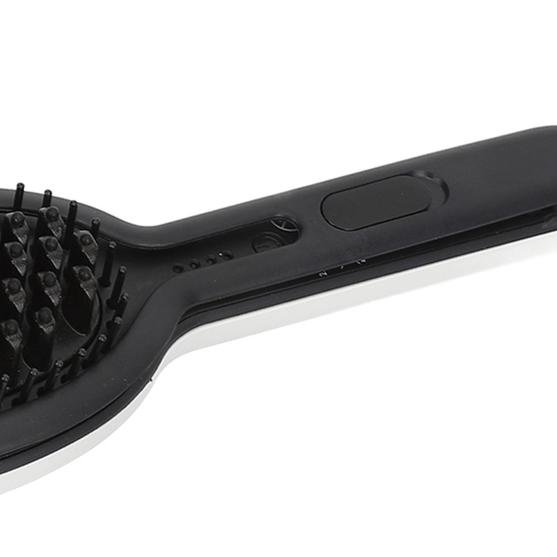 Straightening Curling Iron Brush Massage Negative Ion Automatic Heated Hair