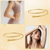 Dwzain Gold Bangle Gold Plated Polished Bangle for Women， Gold