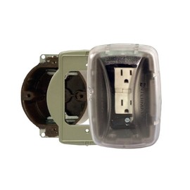 Intermatic WP3103C Outdoor 1 Gang Round Box, Clear