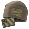 Coyote Fleece Watchcap & Tactical Patch Bundle - Subdued Betsy