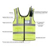 WurdeWindig High Visibility Safety Vest, Breathable Zipper Design with Dual