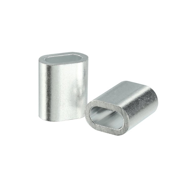 uxcell Wire Rope Aluminum Sleeve Clip Fitting Loop Cable 0.4