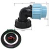 2 Pcs IBC Tank Thread Connectors s60x6 Adapter to Mdpe