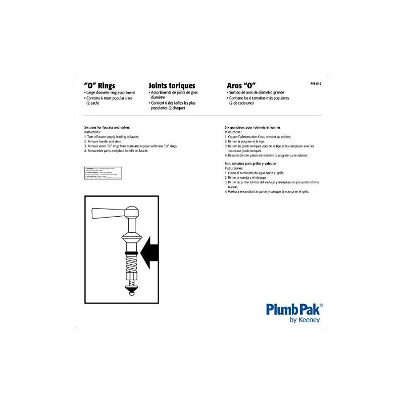 Plumb Pak PP810-2 Large O-Ring Assortment