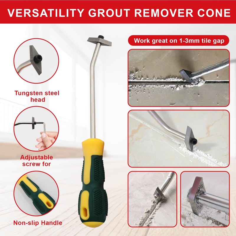 23 Pack Grout Removal Tool Kit, 2 Tile Grout Saws
