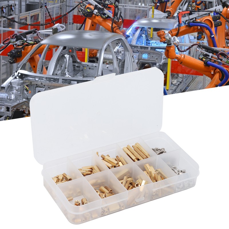 240Pcs Brass M2 M3 Hex Standoff Nut Screw Kit for