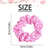 Valentine Scrunchies for Women Girls Cute Red Heart Hair Scrunchies