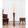 Leewadee Large Black Brown Home Decor Floor Vase – Wooden