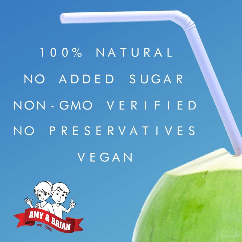 Amy & Brian Coconut Water, Can Lime, 17.5 Fl Oz