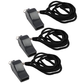 Jecdfs 3er-Packung, Kunststoff-Sportpfeifen mit Umhängeband,professionelle Sportpfeife mit Umhängeband, lauter und klarer Ton, 120 dB,für Trainer, Schulsport, Fußball Schiedsrichter, Beamte