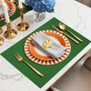AuraNestle Placemats Set of 6 Linen Type Fabric Cloth Placemats,