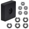 Keadic 10 Set Impact Wrench Retainer Rings with O-Ring, 1/2”