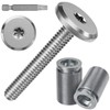 FMhotu 100pcs Hurricane Sidewalk Bolt and Anchor Kit,304 Stainless Steel