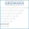 GRIDMANN 18-inch Slide Check Rack, Aluminum Restaurant Ticket Holder for