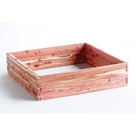 Classic Baluster, LLC Customizable 28 Square Feet Red Cedar Raised Garden Bed Kit USA Made 64" x 64"