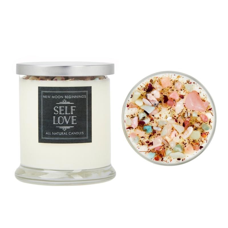New Moon Beginnings Self Love Candle - Negative Energy Cleansing