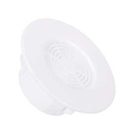 PATIKIL Round Air Vent 2" (46mm), ABS Vent Cover Louver Grille Vent Fit for 1.8-2" Hole for Bathroom Office Kitchen Bedroom Ventilation, White