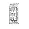 Panasonic WTL115249F Ground Double Outlet with Embedded Door Ground Terminal