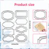 12 PCS Backgrounds Frame Metal Die Cuts for Card Making