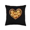 Pani Puri In A Heart Shape Throw Pillow