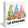 Spring Decor Farmhouse Let Spring Begin Spring Gnomes Wood Box