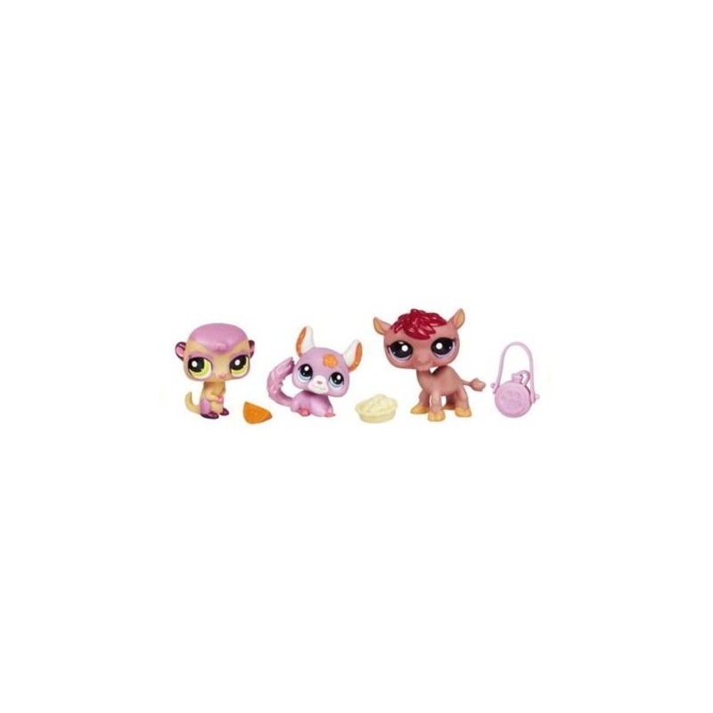 Littlest Pet Shop 3 Pack Meercat, Chinchilla & Camel
