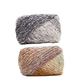 DOITOOL Color Dyed Gradient Yarn Super Soft Wool for Hand Knitting for Sweaters Blankets and Accessories Durable Washable Craft Material Style